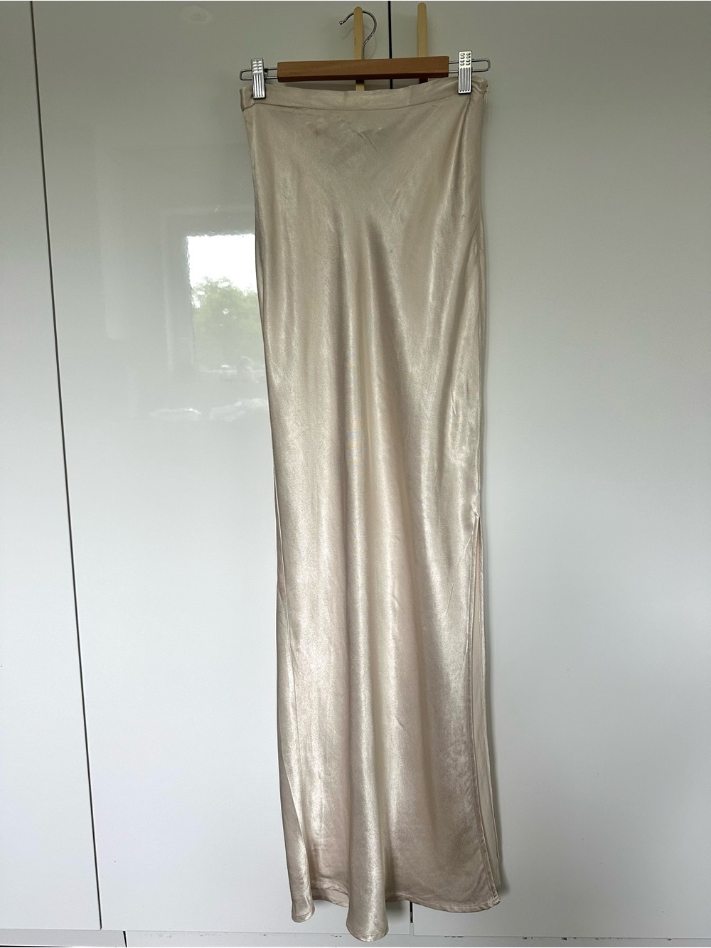 DIISH Satin Maxi Skirt Champagne cream small